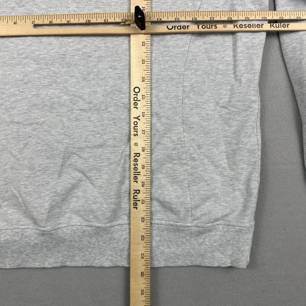 Lululemon Sweatshirt Women 12 Core Light Gray Scuba Crew Pullover Sweater Pocket